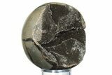 Polished, Septarian Geode Sphere - Madagascar #230416-1